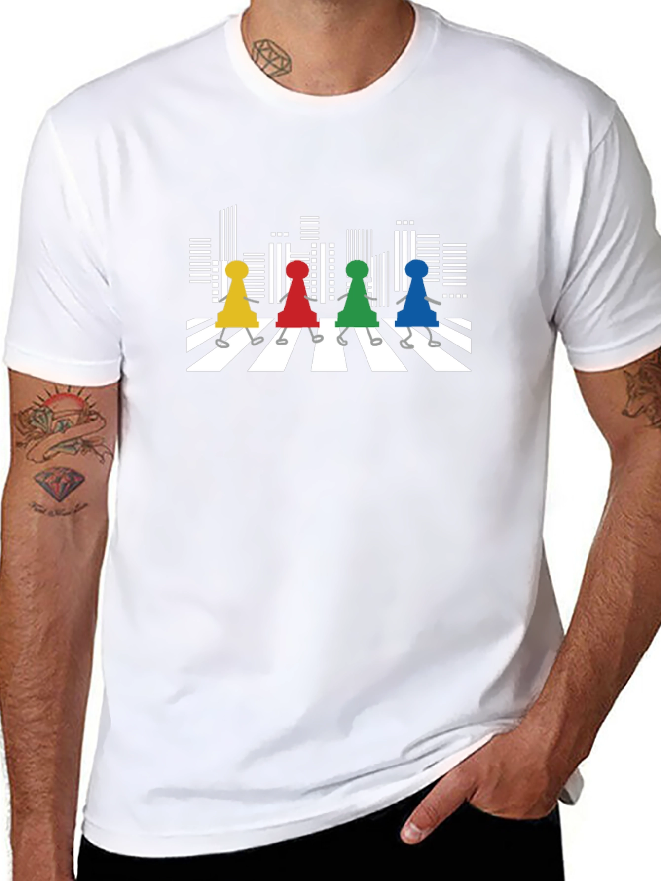Abbey Road Board Game Player T-Shirt