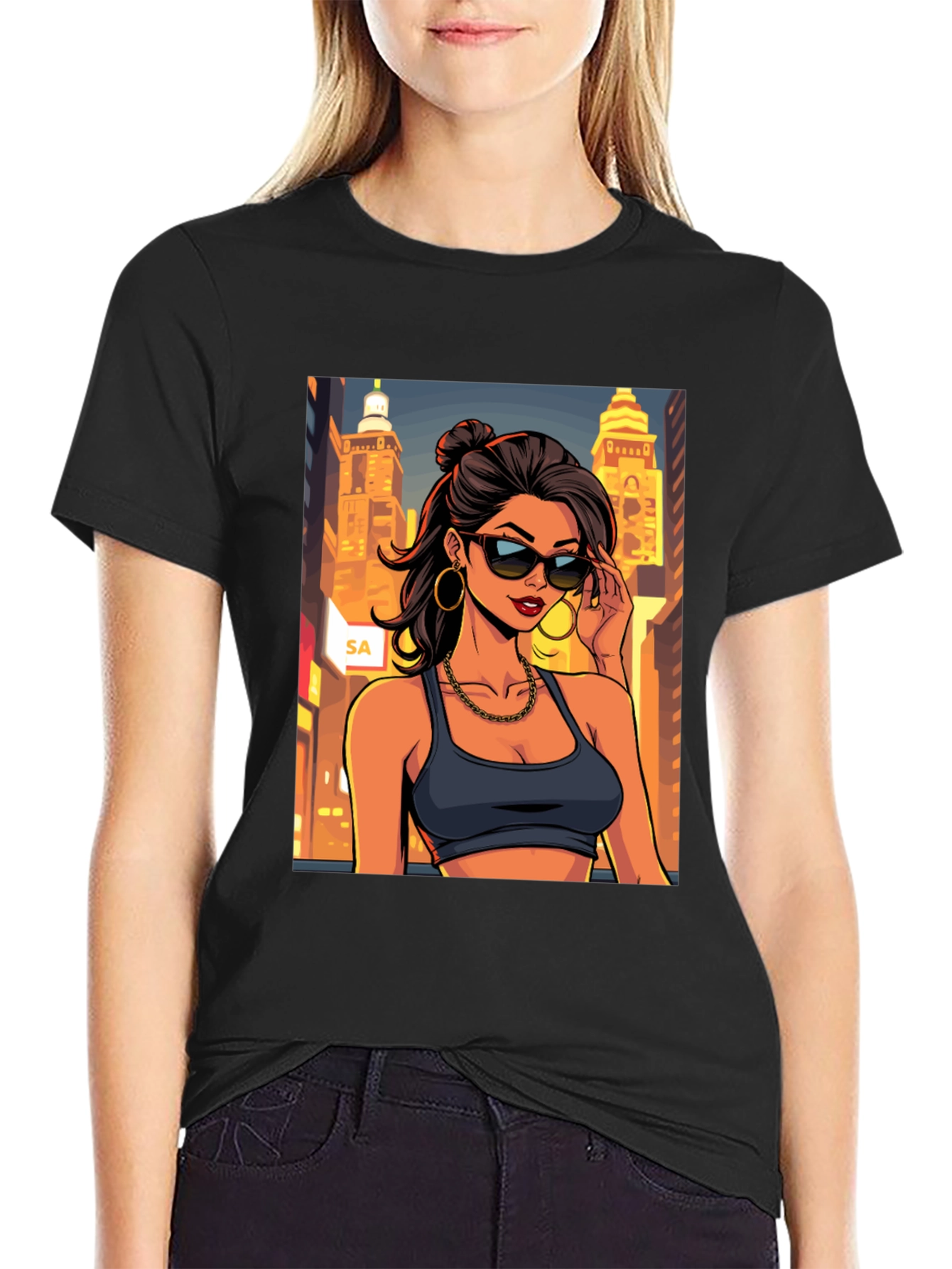 Stylish Cityscape Tee