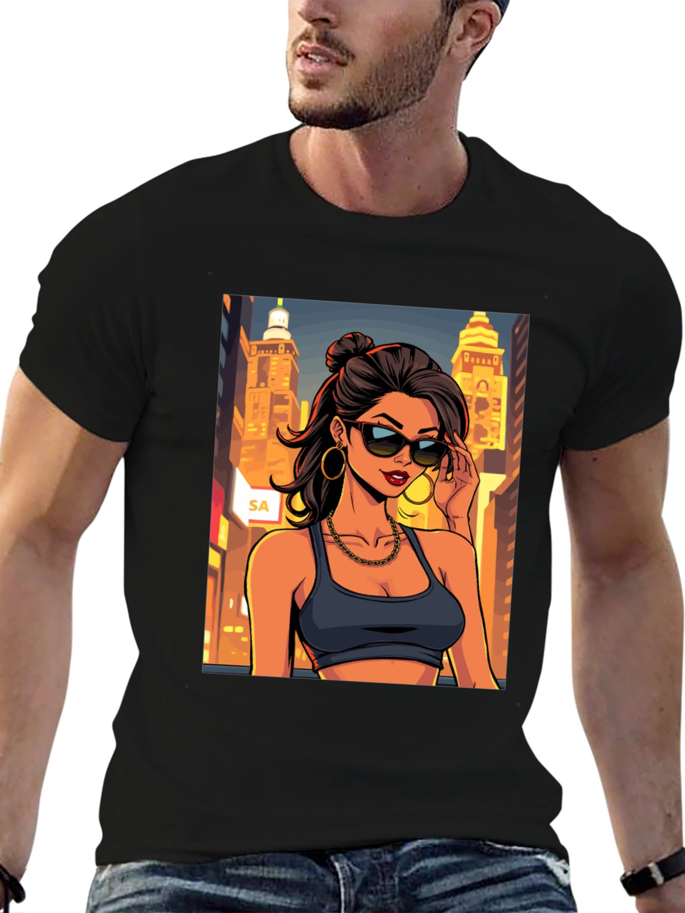 Stylish Cityscape Tee