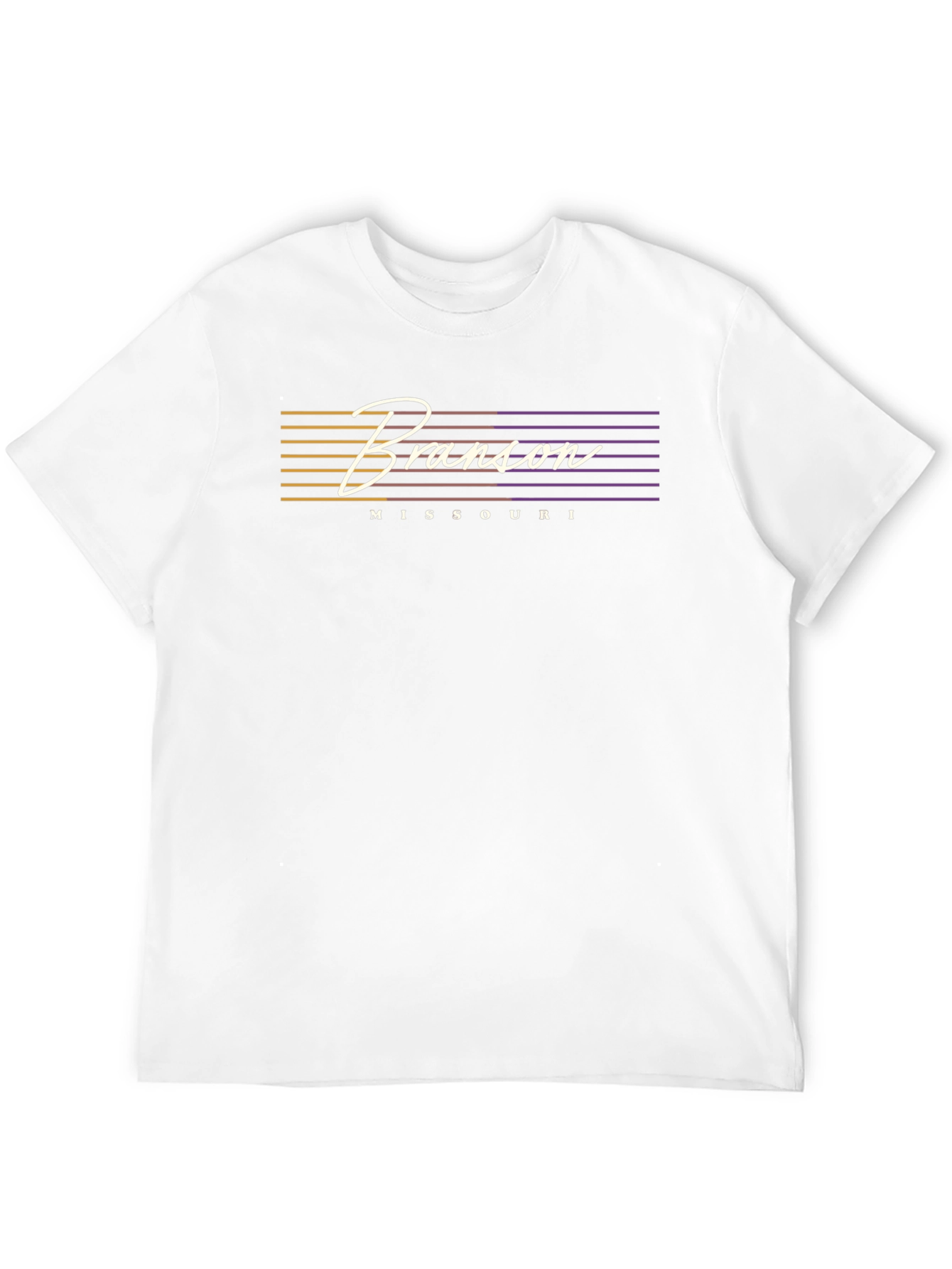 Branson Missouri Retro Style Black T-Shirt