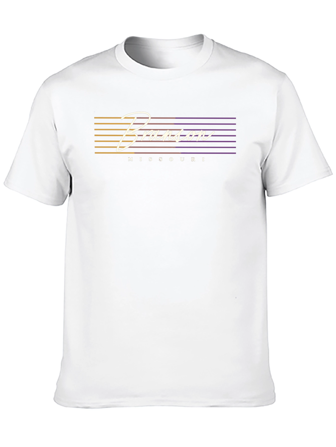 Branson Missouri Retro Style Black T-Shirt