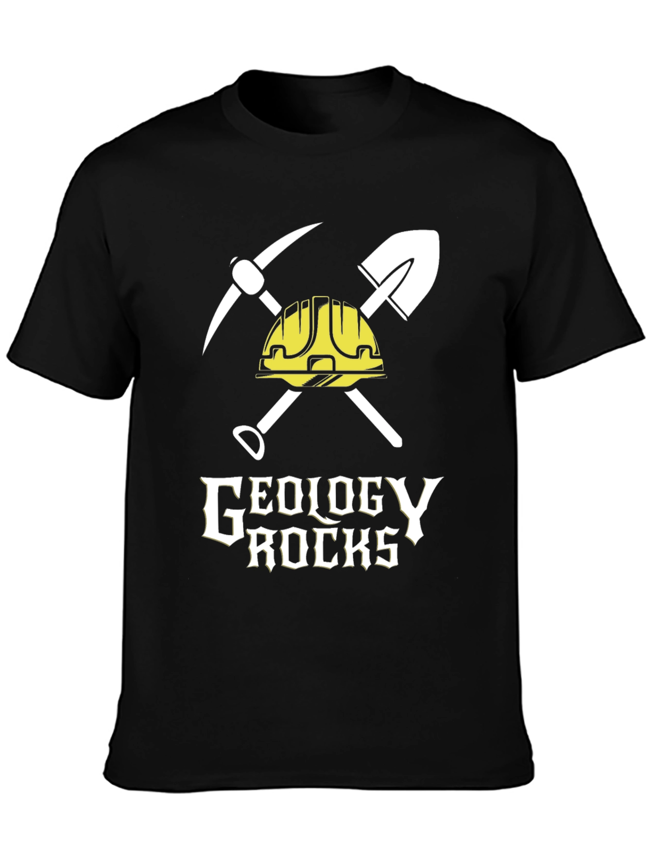 Geology Rocks Graphic T-Shirt - Black Cotton Tee