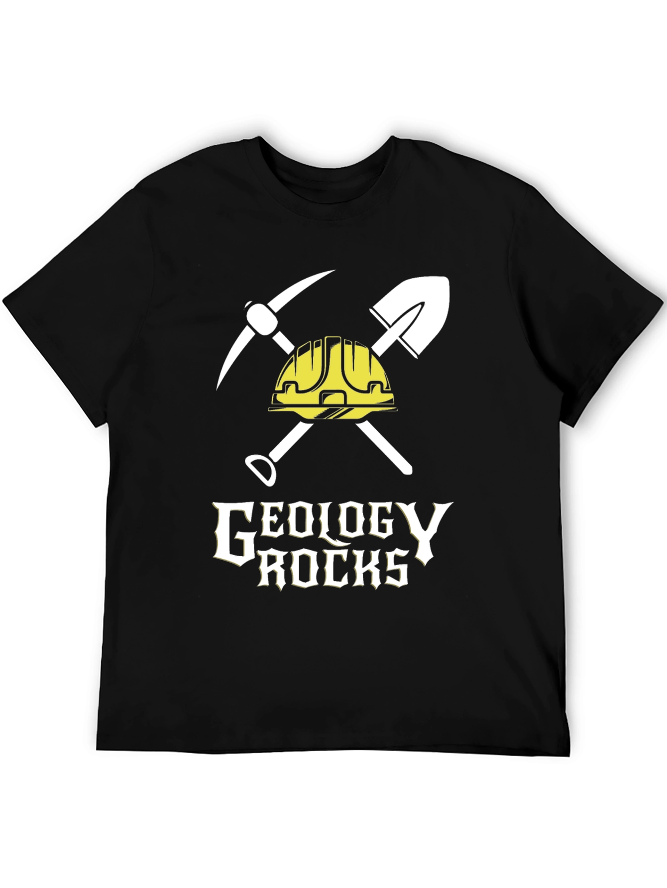 Geology Rocks Graphic T-Shirt - Black Cotton Tee