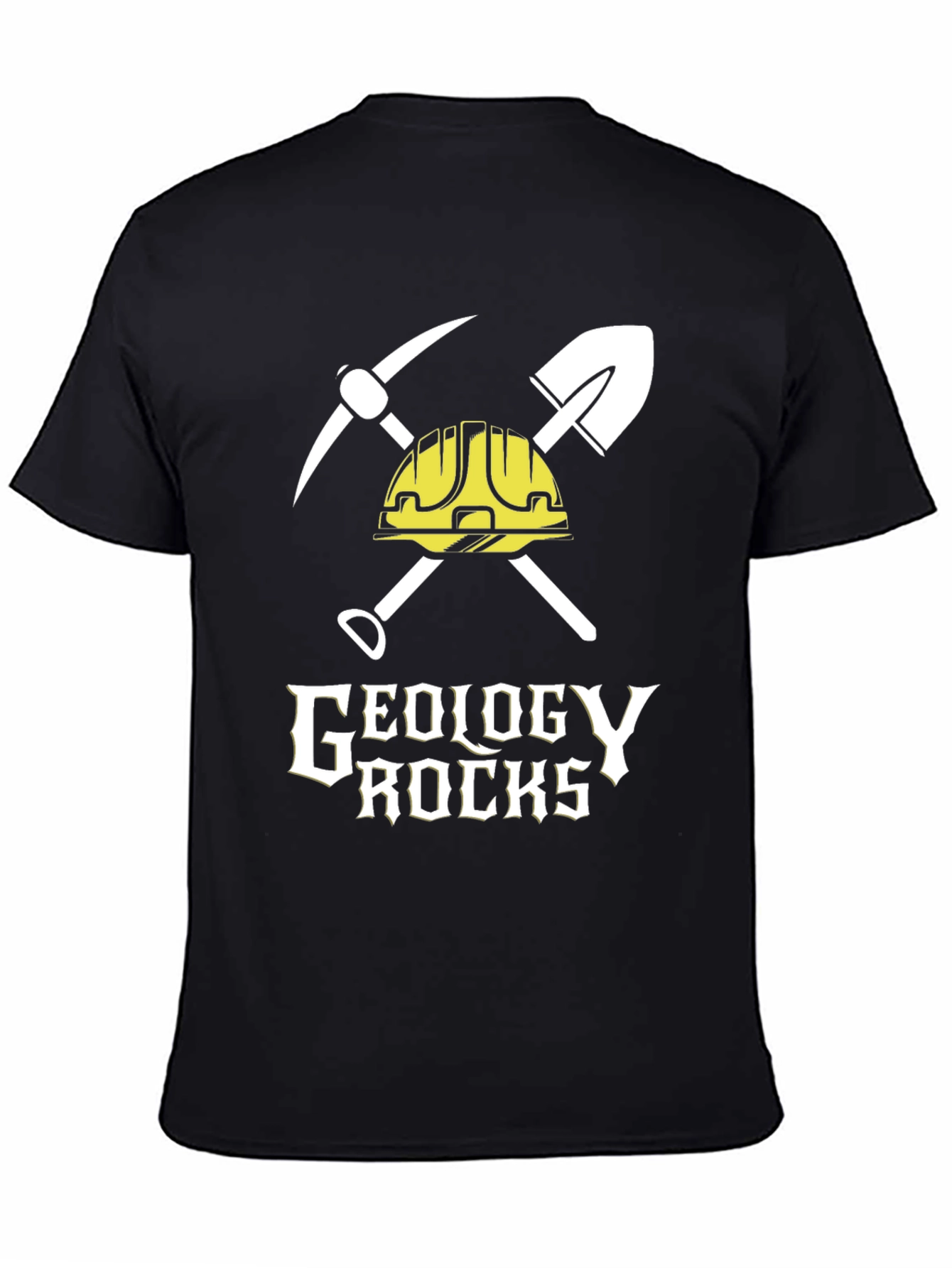 Geology Rocks Graphic T-Shirt - Black Cotton Tee