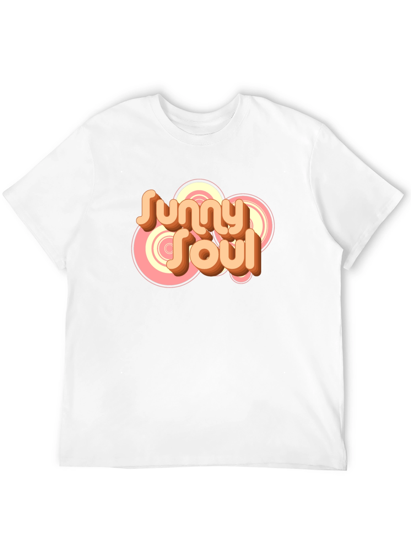 Sunny Soul Retro Graphic Black T-Shirt