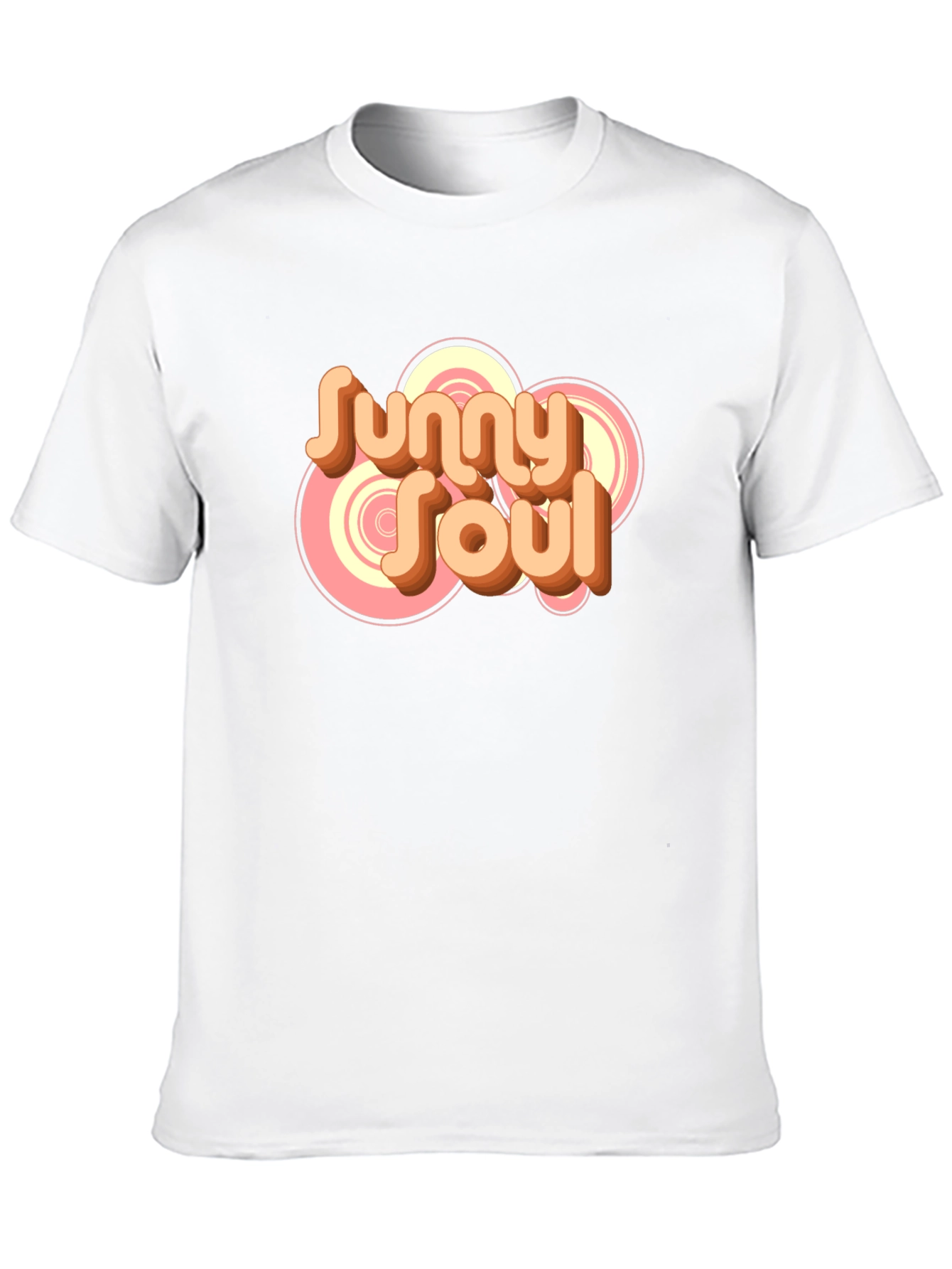 Sunny Soul Retro Graphic Black T-Shirt