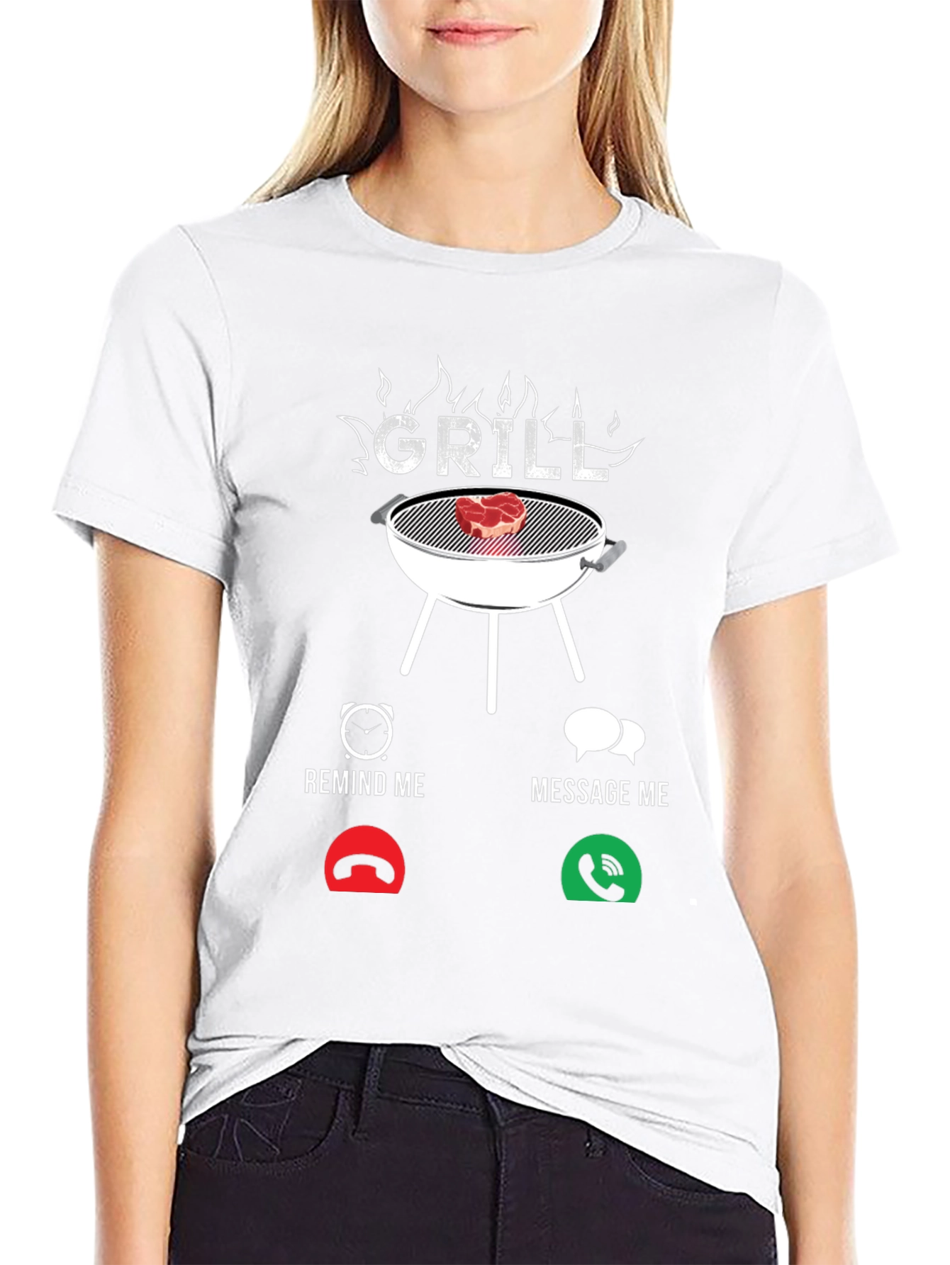 Grill Remind/Message Funny BBQ T-Shirt