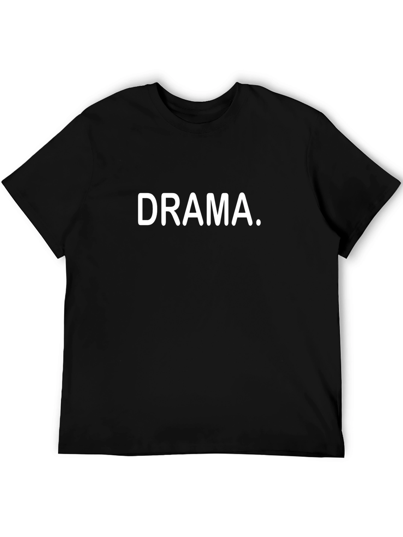 Drama T-Shirt - Black Cotton Tee