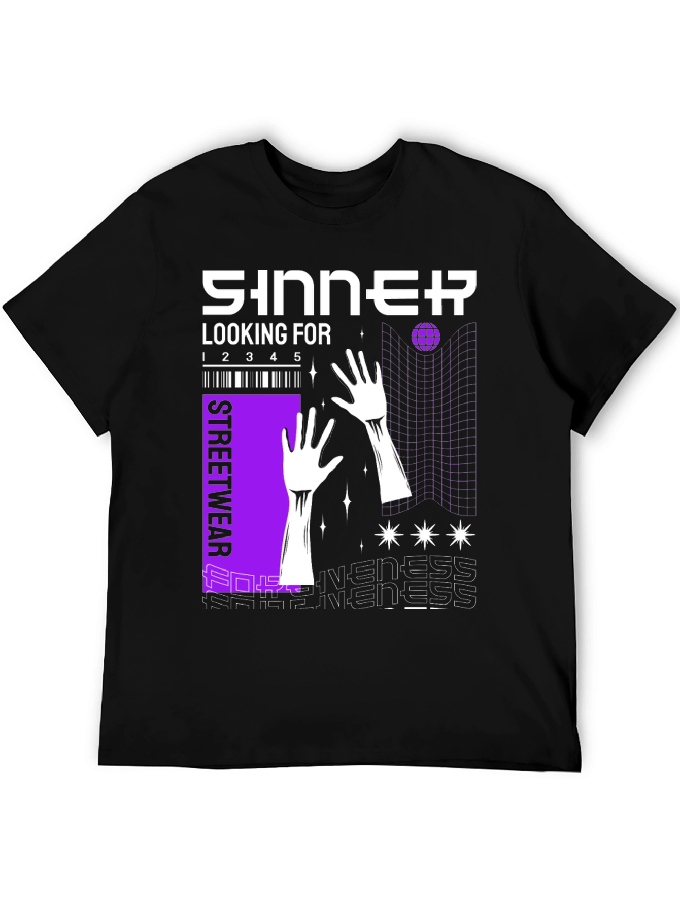 Sinner Streetwear T-Shirt - Modern Graphic Tee