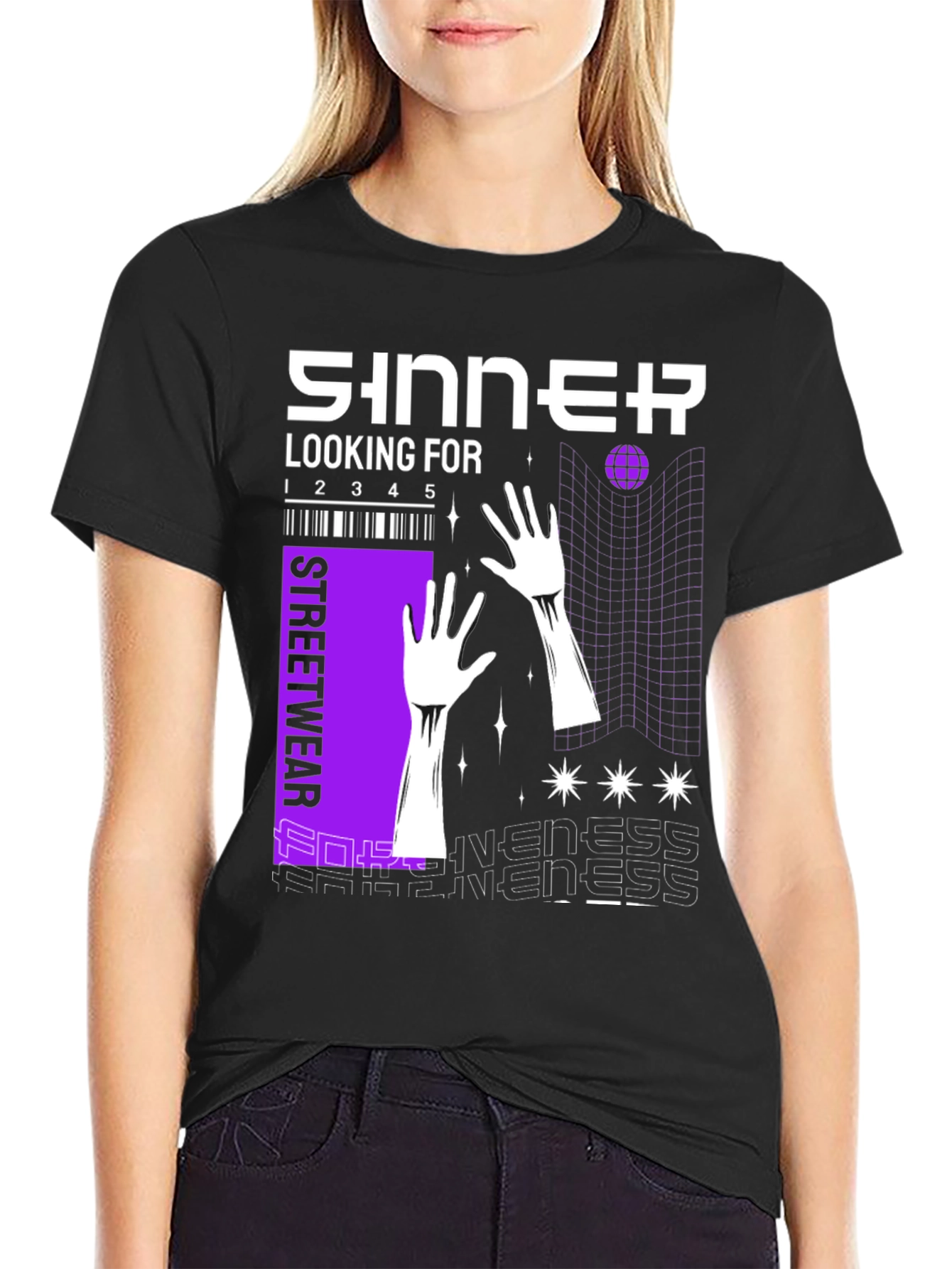 Sinner Streetwear T-Shirt - Modern Graphic Tee