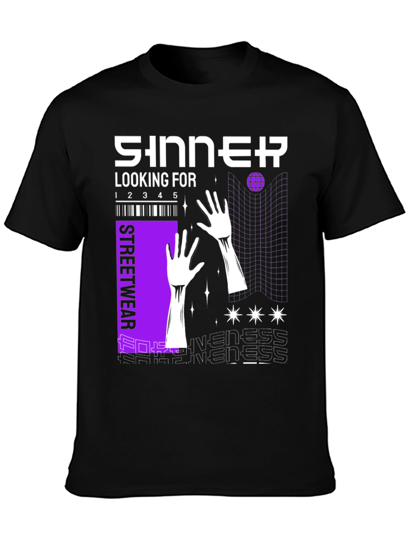 Sinner Streetwear T-Shirt - Modern Graphic Tee