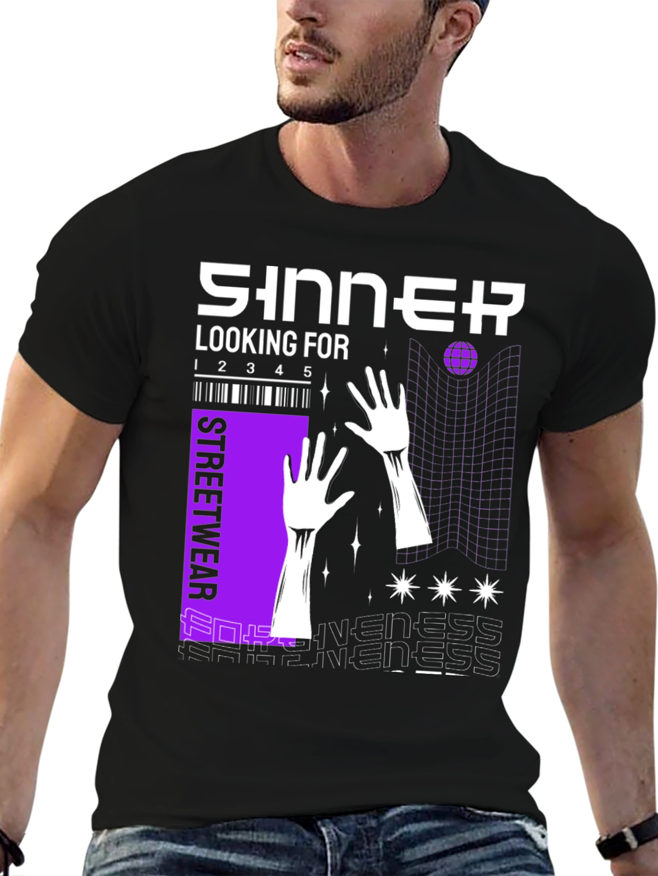 Sinner Streetwear T-Shirt - Modern Graphic Tee