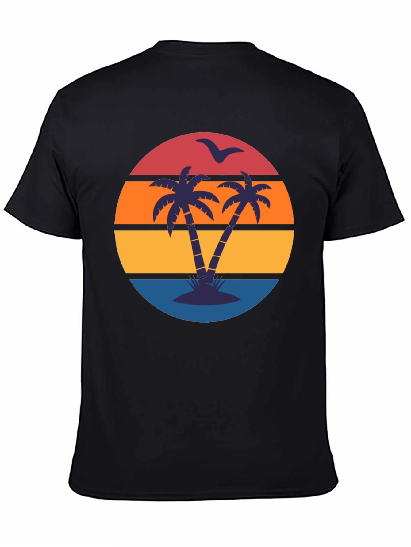 Retro Sunset Palm Tree T-Shirt