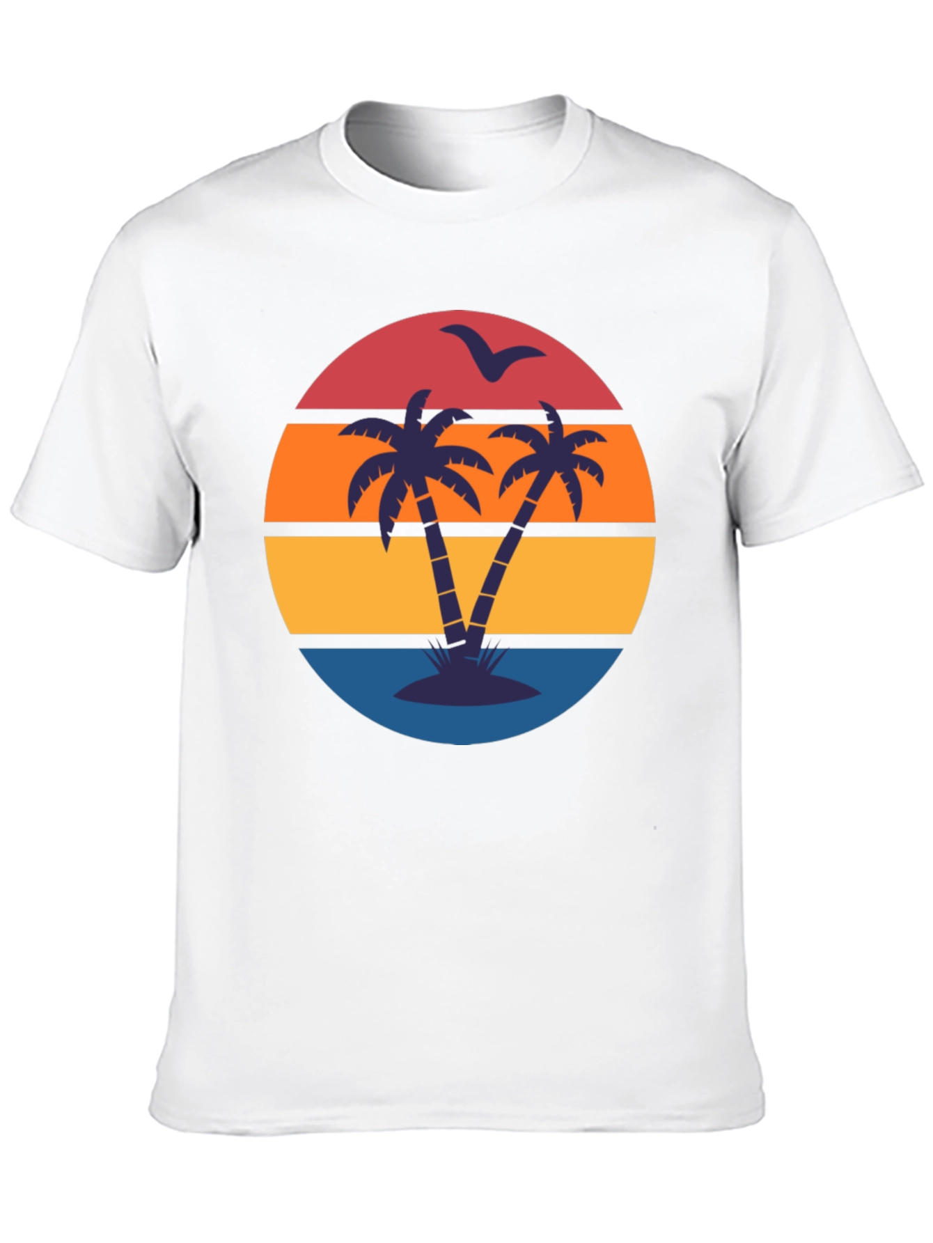 Retro Sunset Palm Tree T-Shirt