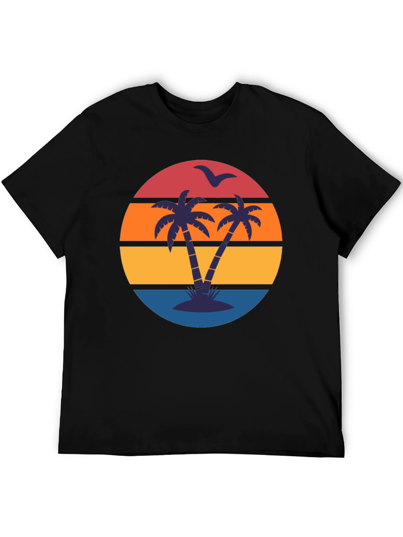 Retro Sunset Palm Tree T-Shirt