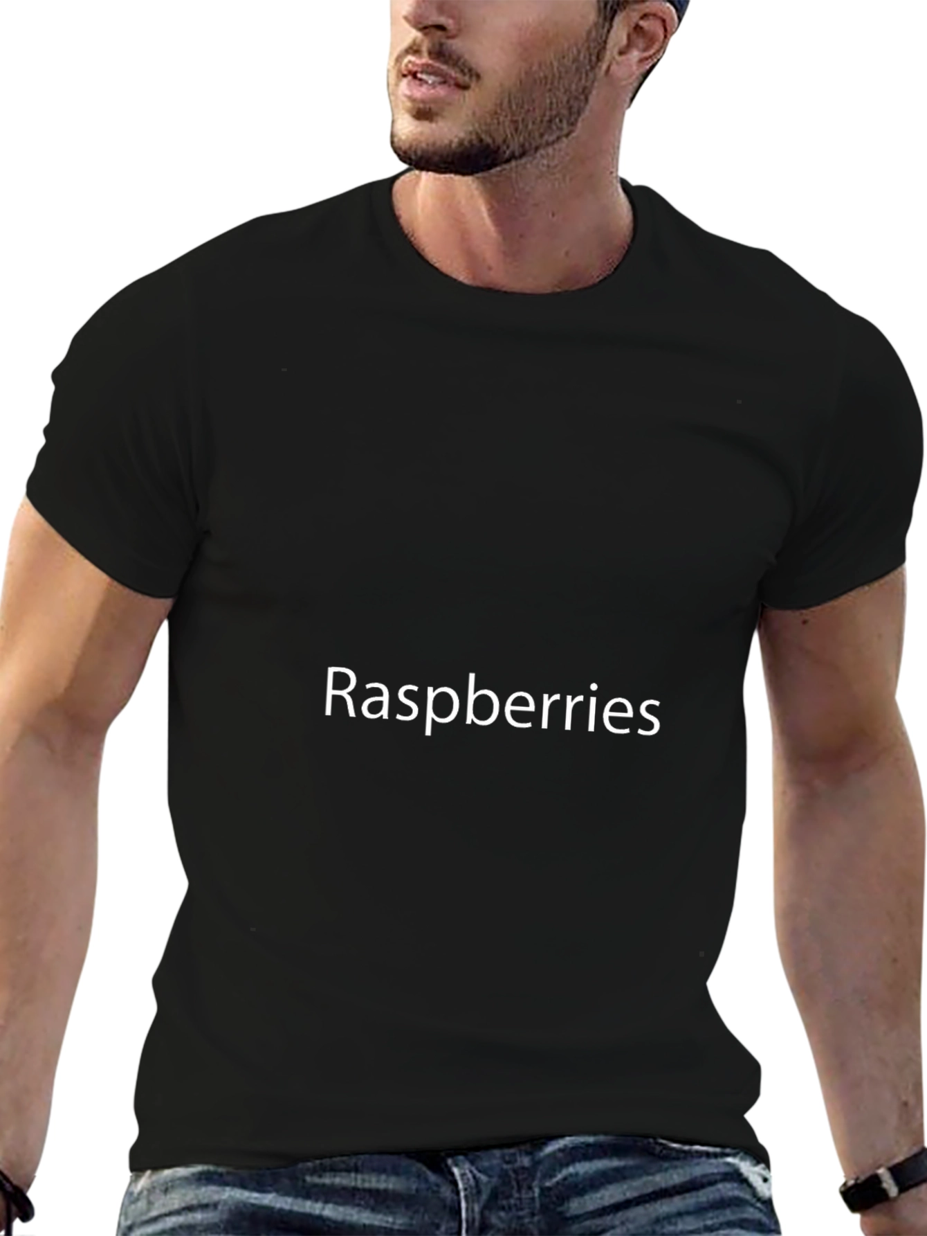 Raspberries Graphic Tee - Soft Cotton Blend