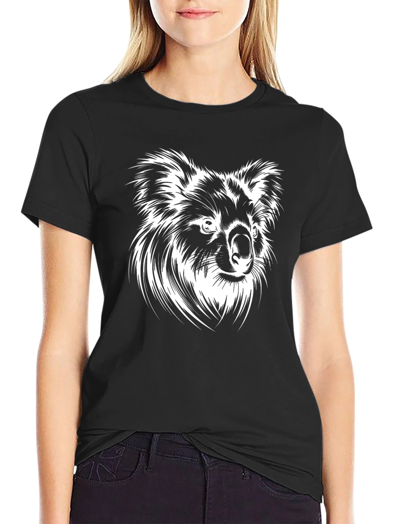Koala Graphic Tee - Mens Black T-Shirt