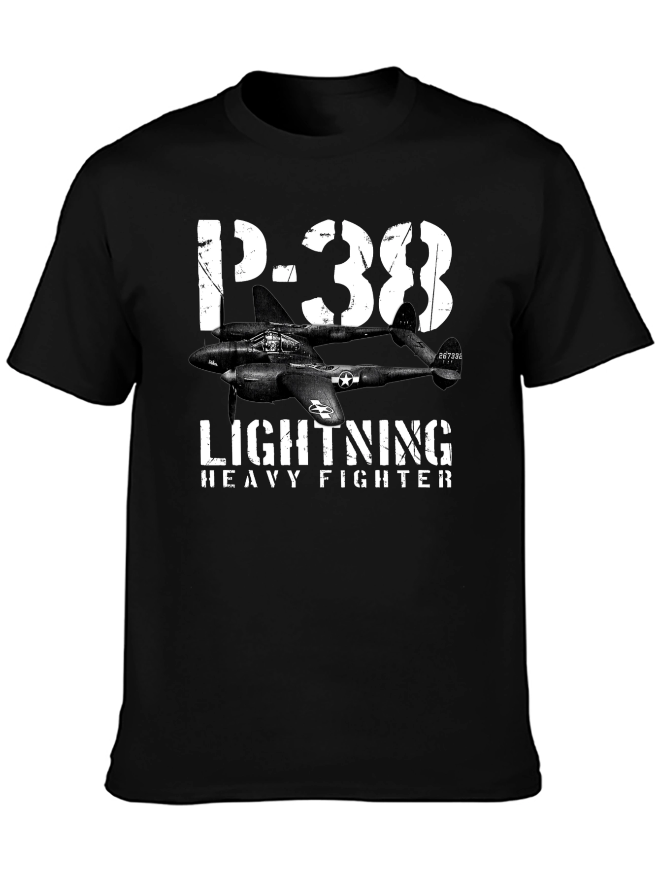 P-38 Lightning Heavy Fighter Graphic T-Shirt