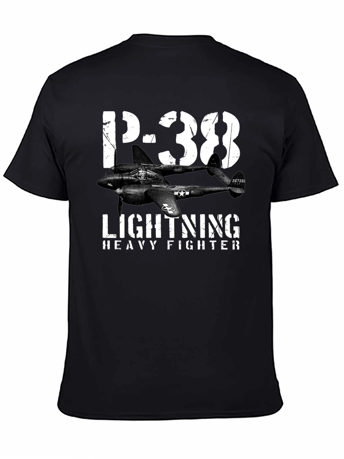 P-38 Lightning Heavy Fighter Graphic T-Shirt
