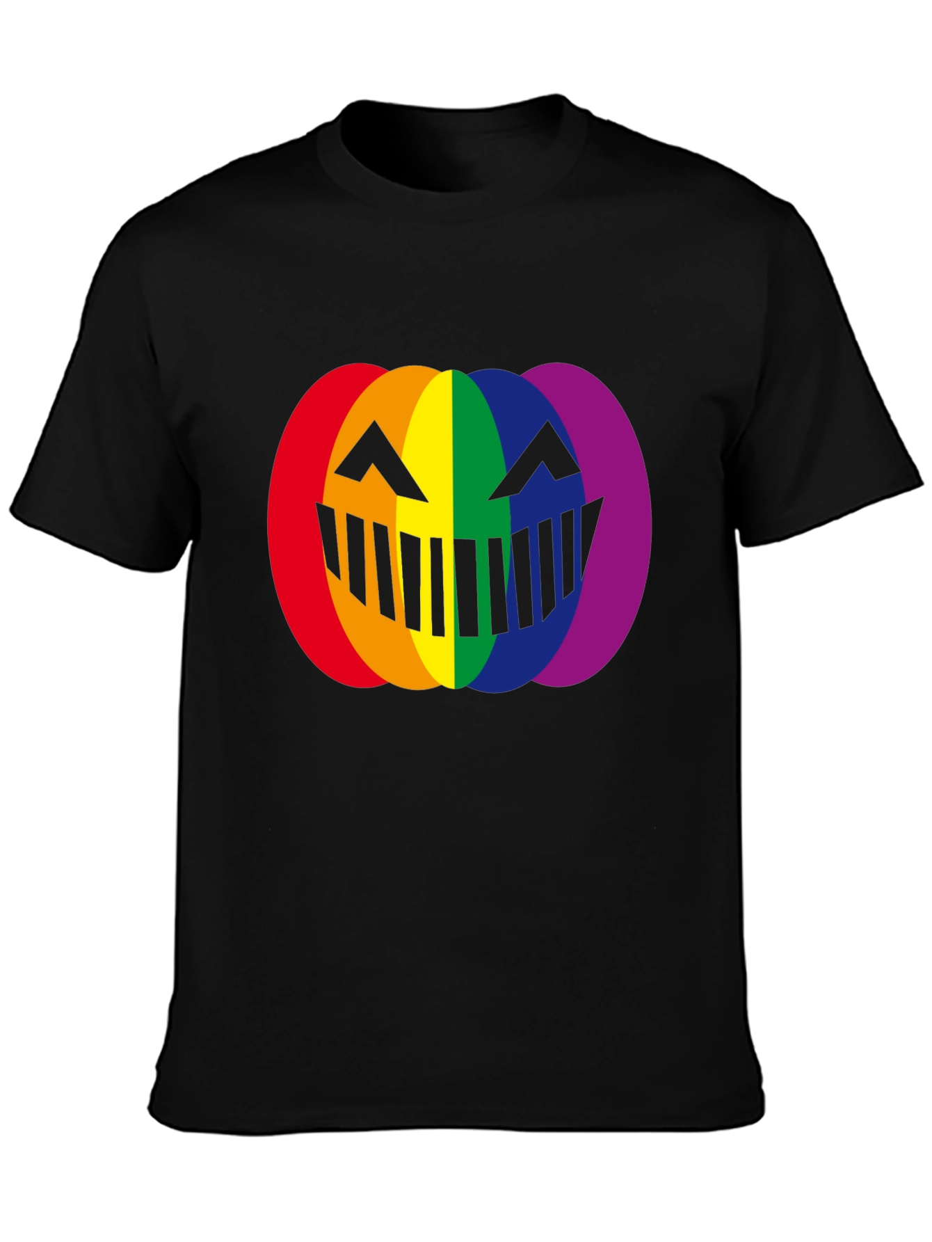LGBTQ+ Pumpkin Halloween T-Shirt - Rainbow Pride