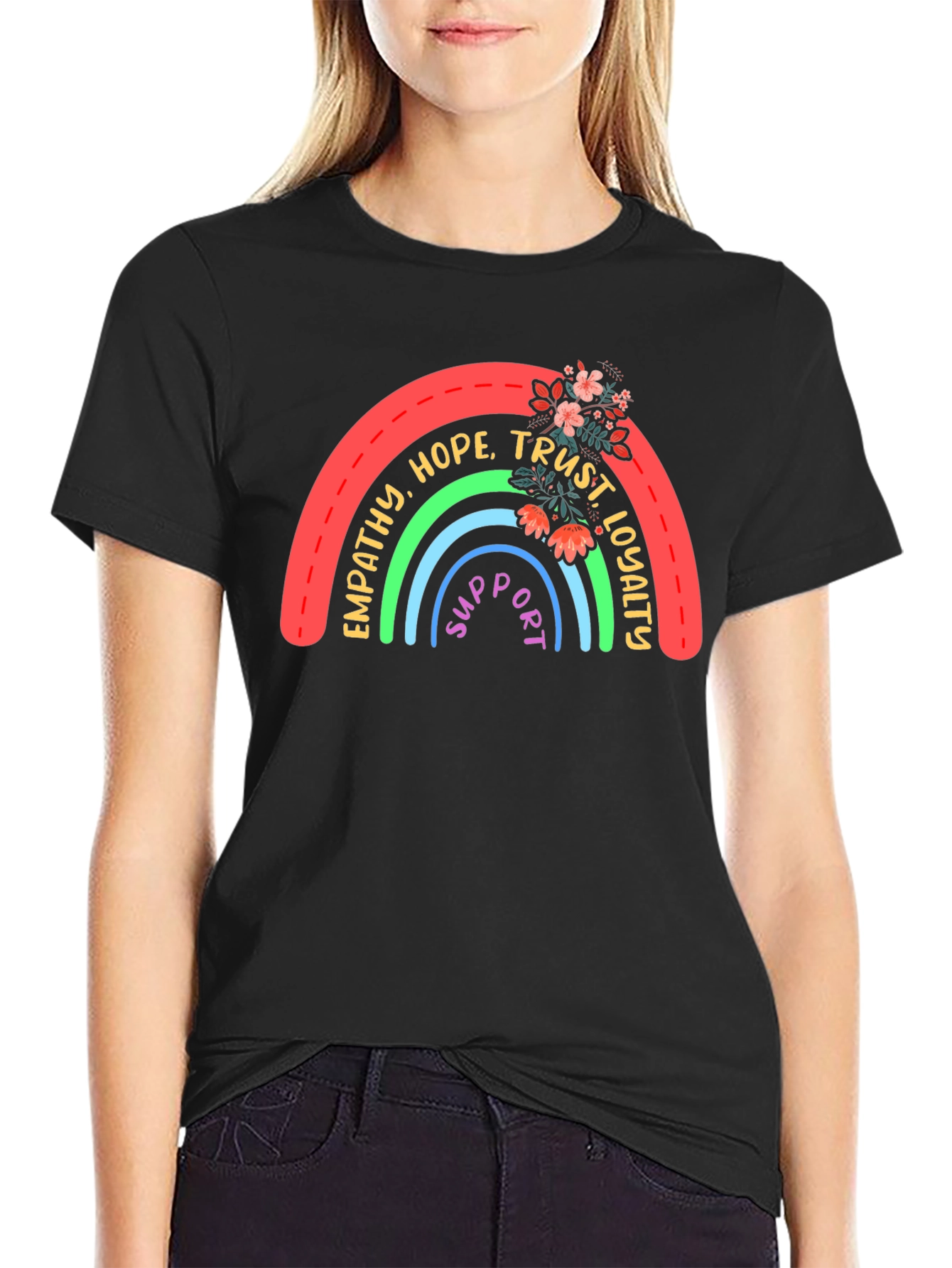 Empathy Rainbow Graphic Tee