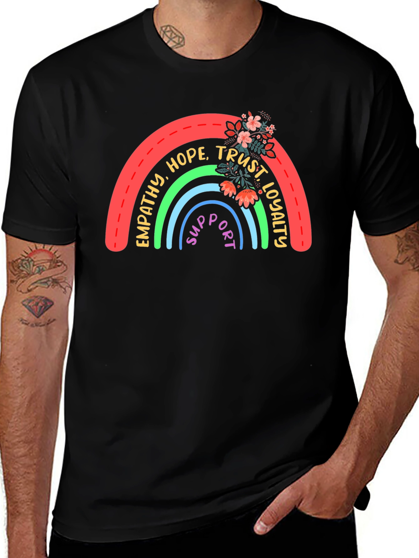 Empathy Rainbow Graphic Tee