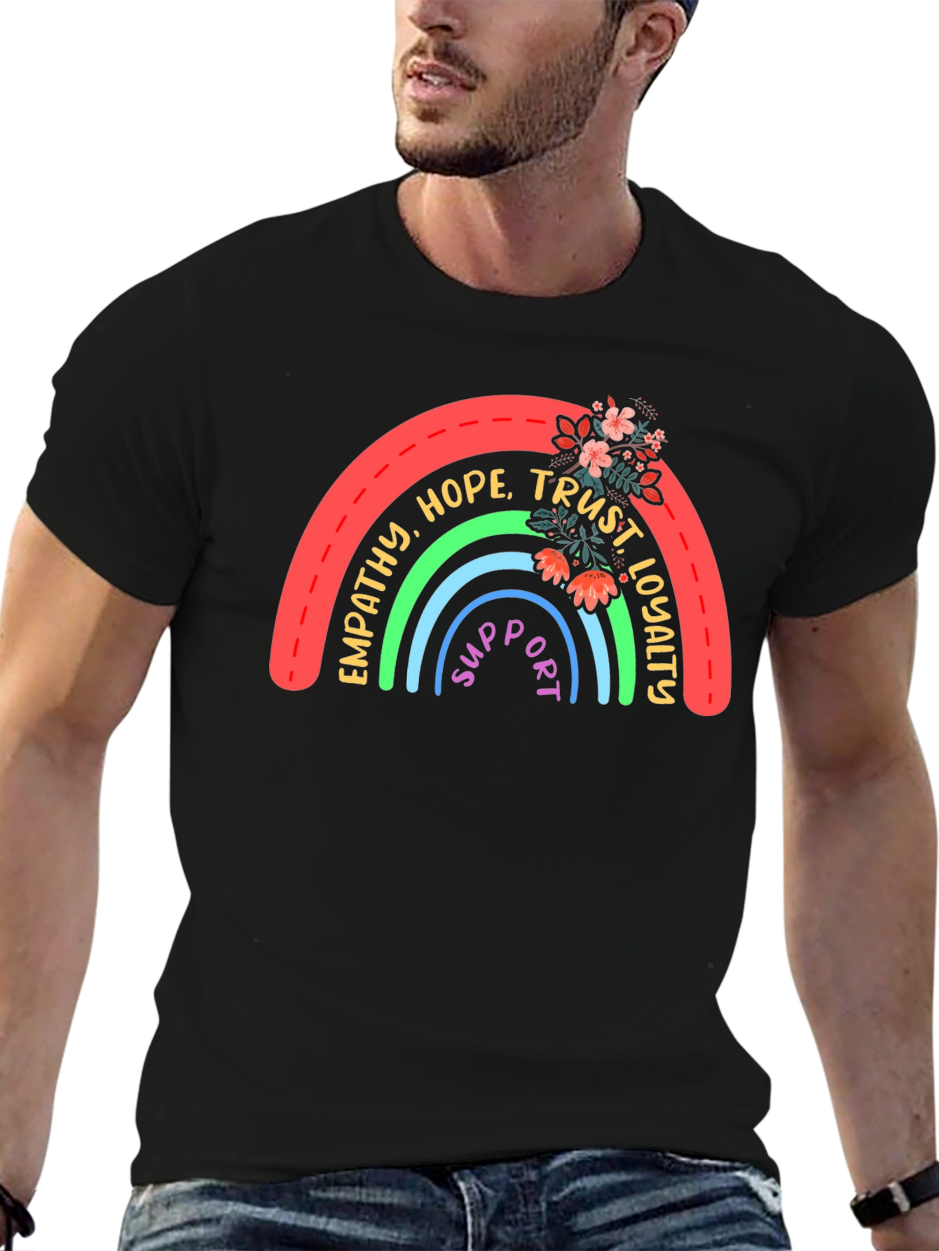 Empathy Rainbow Graphic Tee