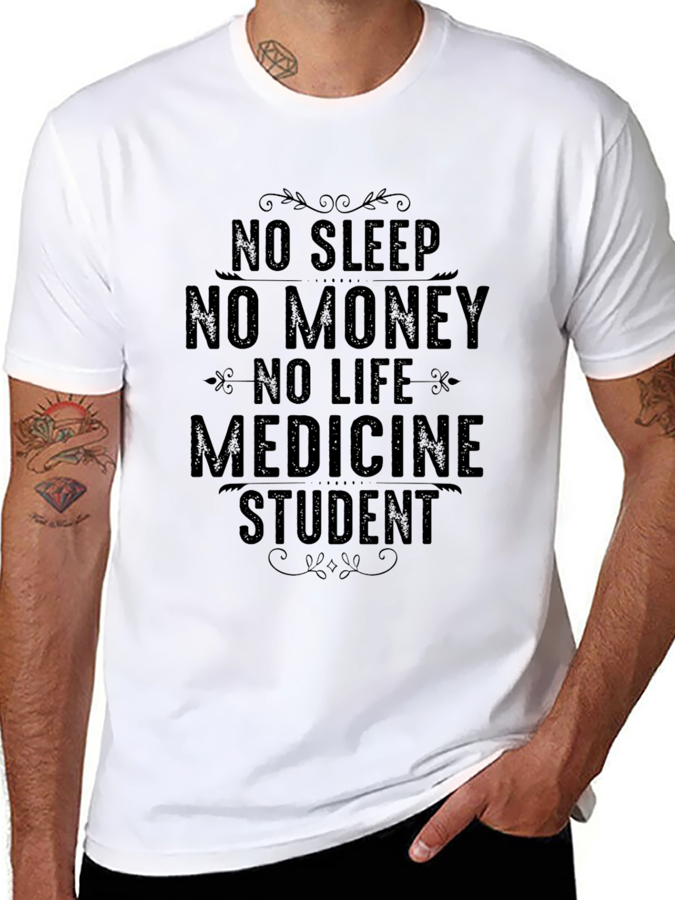 No Sleep No Money No Life Medicine Student T-Shirt