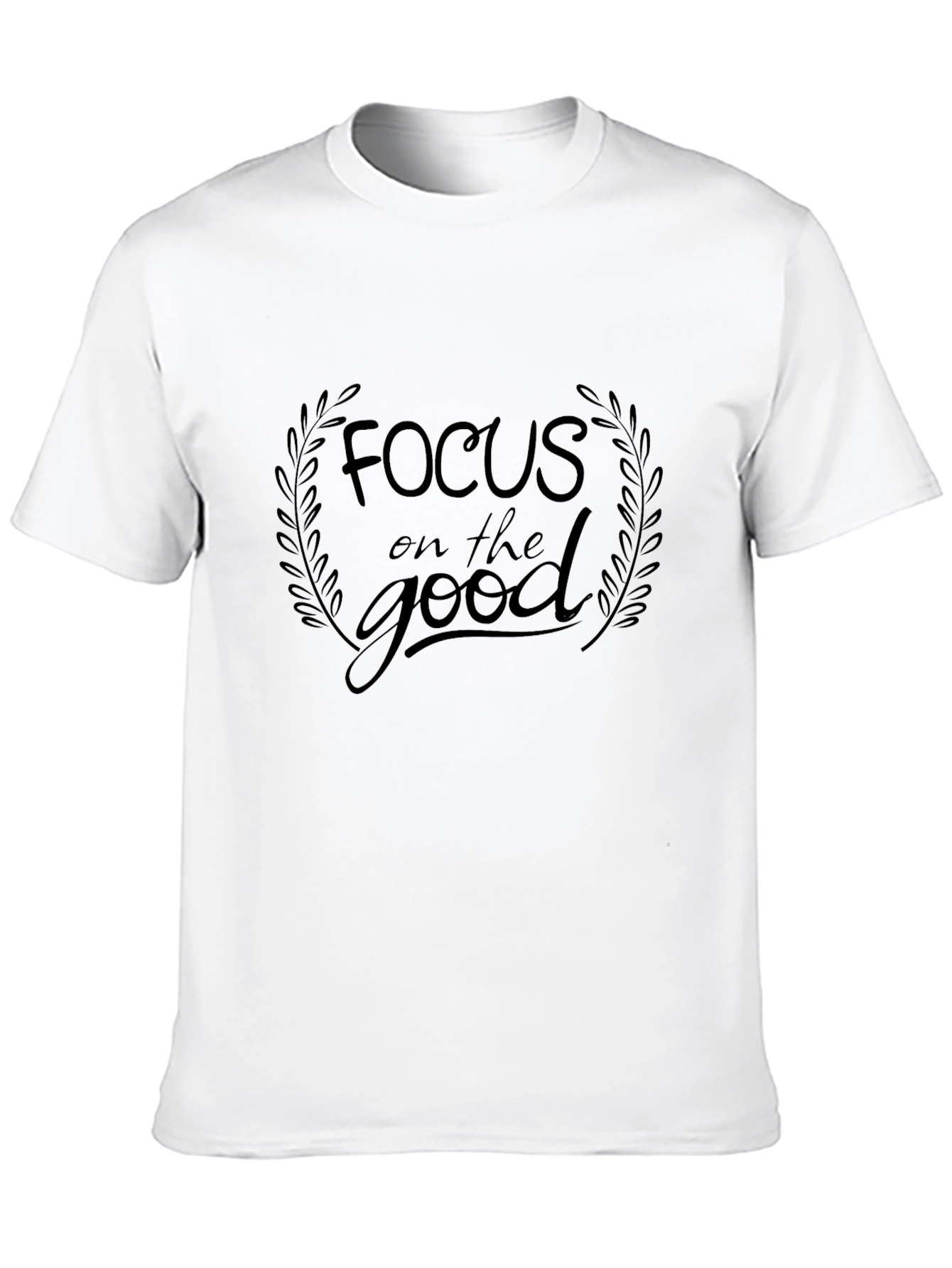Focus on the Good Black Graphic Tee