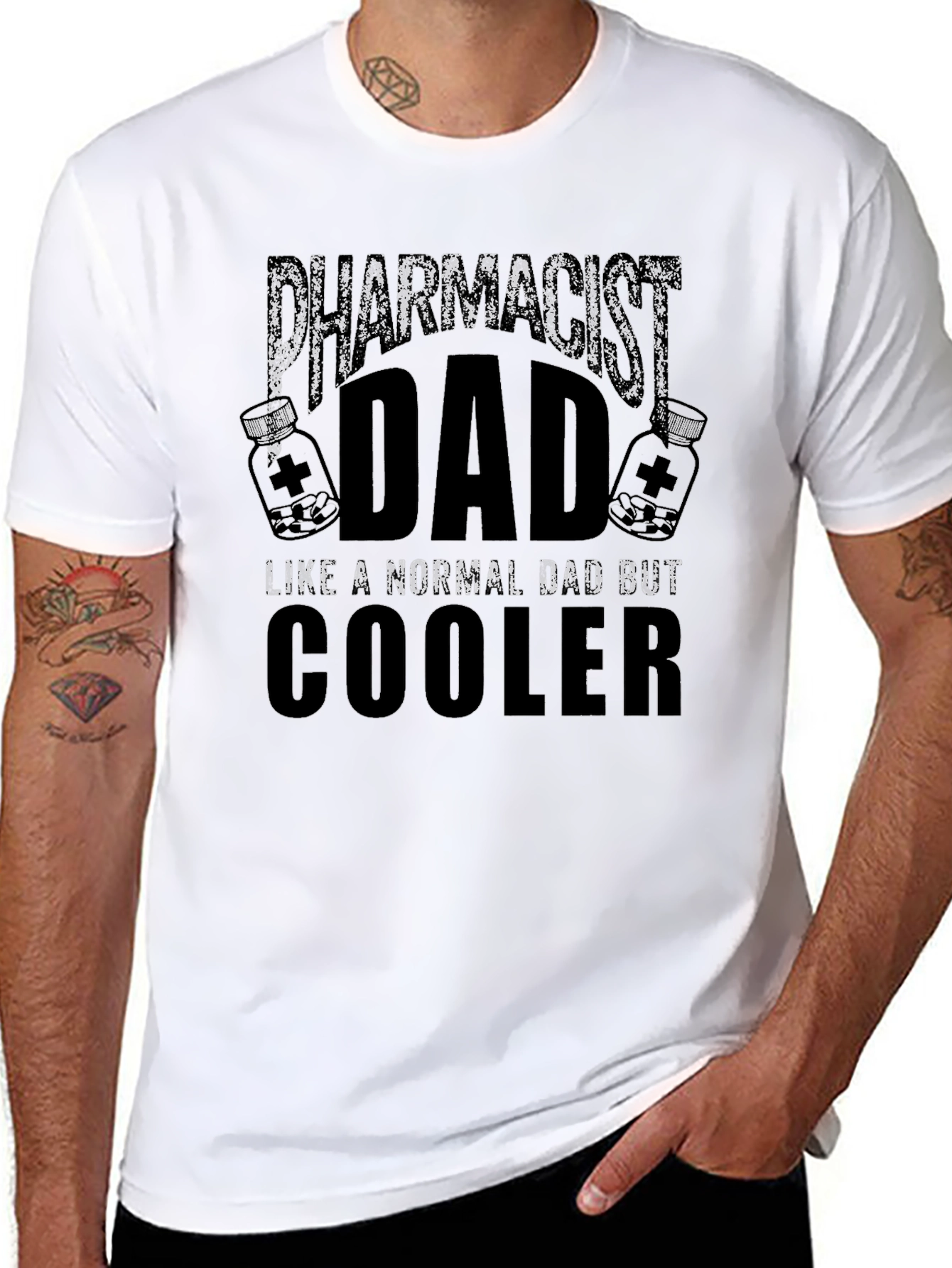 Pharmacist Dad T-Shirt - Cooler Than Normal Dad