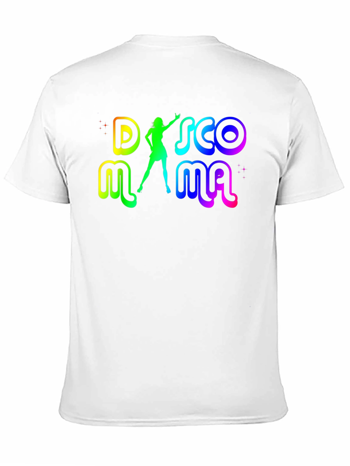 Disco Mama T-Shirt - Retro Rainbow Design