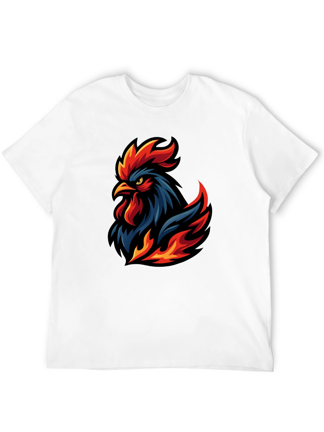 Rooster Graphic T-Shirt - Cool Design!