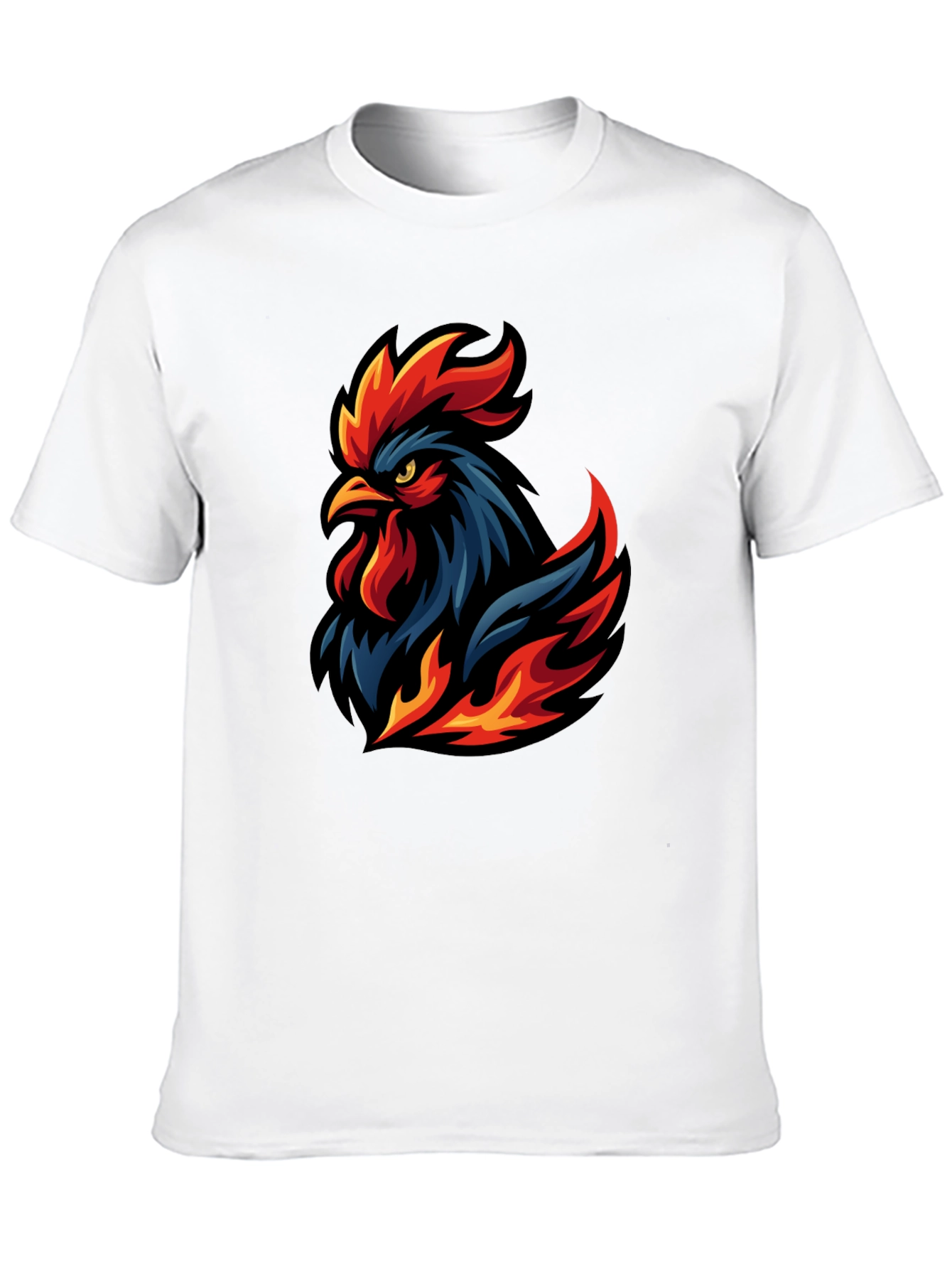 Rooster Graphic T-Shirt - Cool Design!