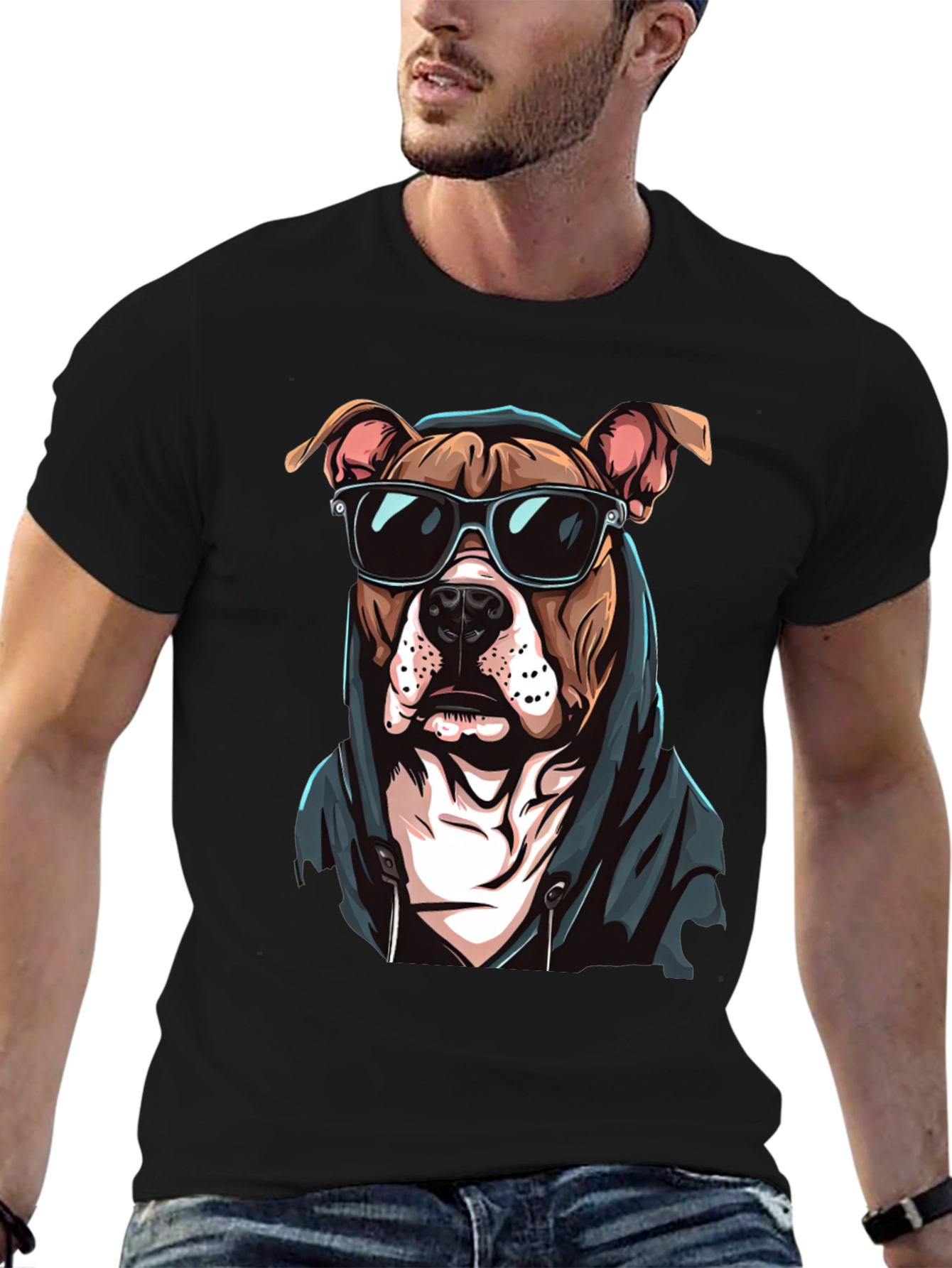 Cool Dog Graphic Tee - Streetwear Style