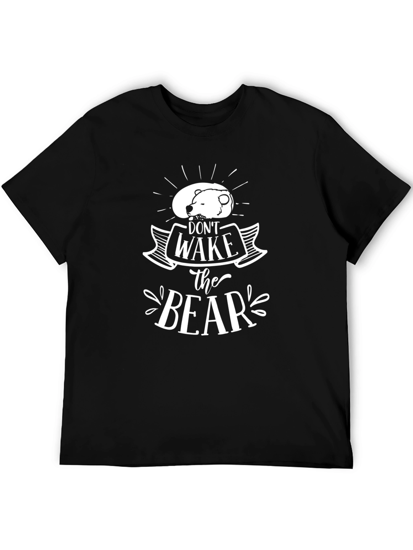 Dont Wake the Bear Graphic T-Shirt - Black