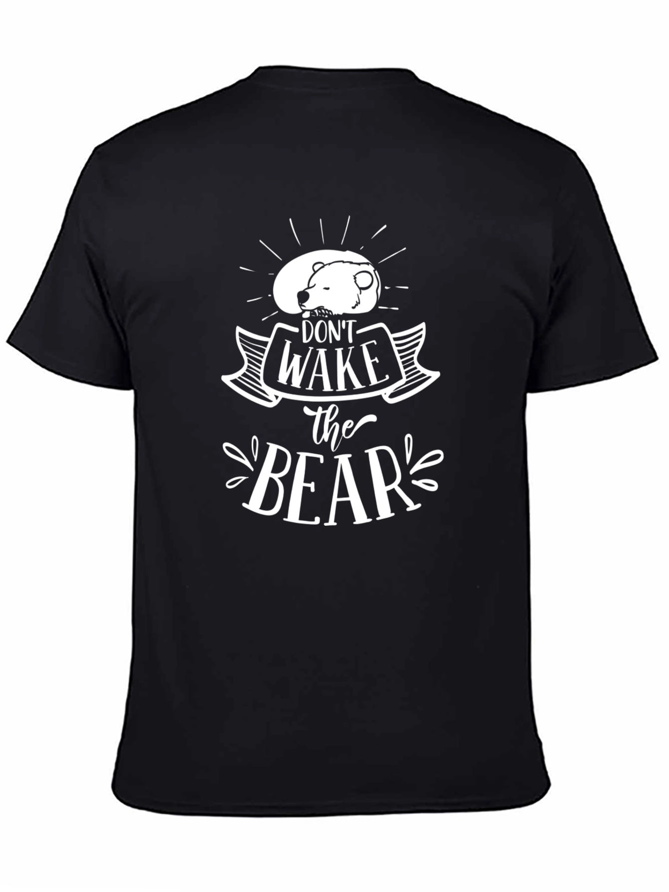 Dont Wake the Bear Graphic T-Shirt - Black