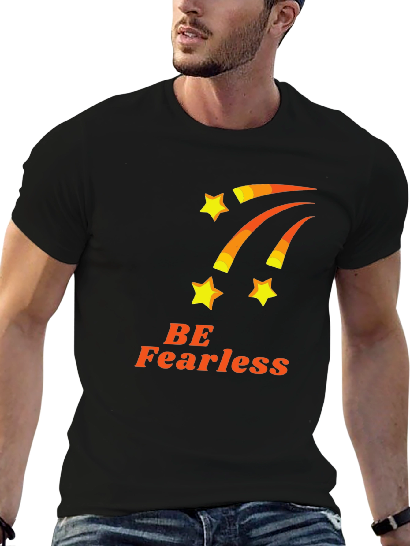 Be Fearless Graphic Tee - Black T-Shirt