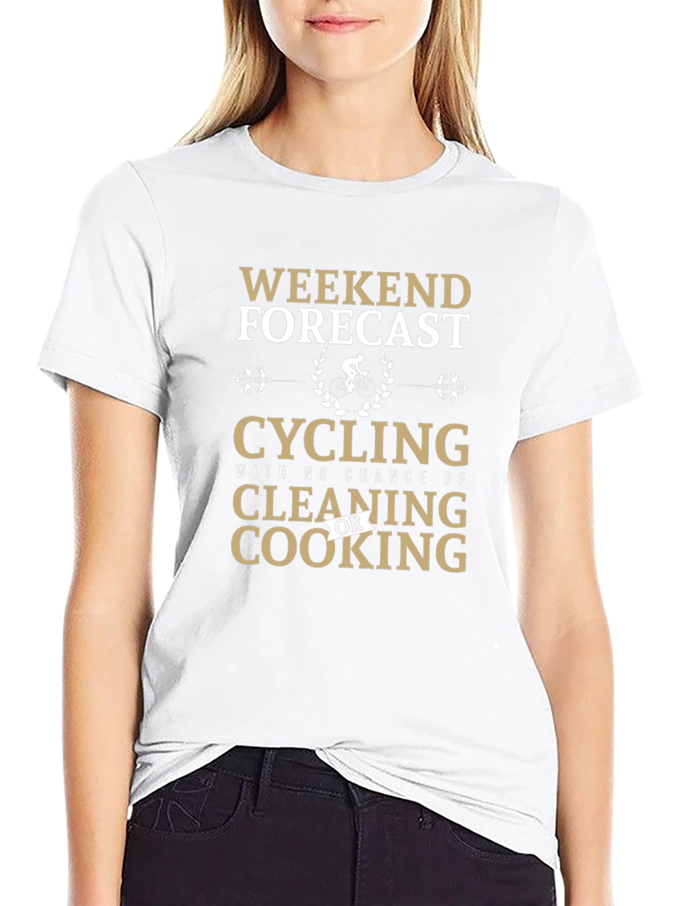 Cycling Weekend Forecast Graphic Tee