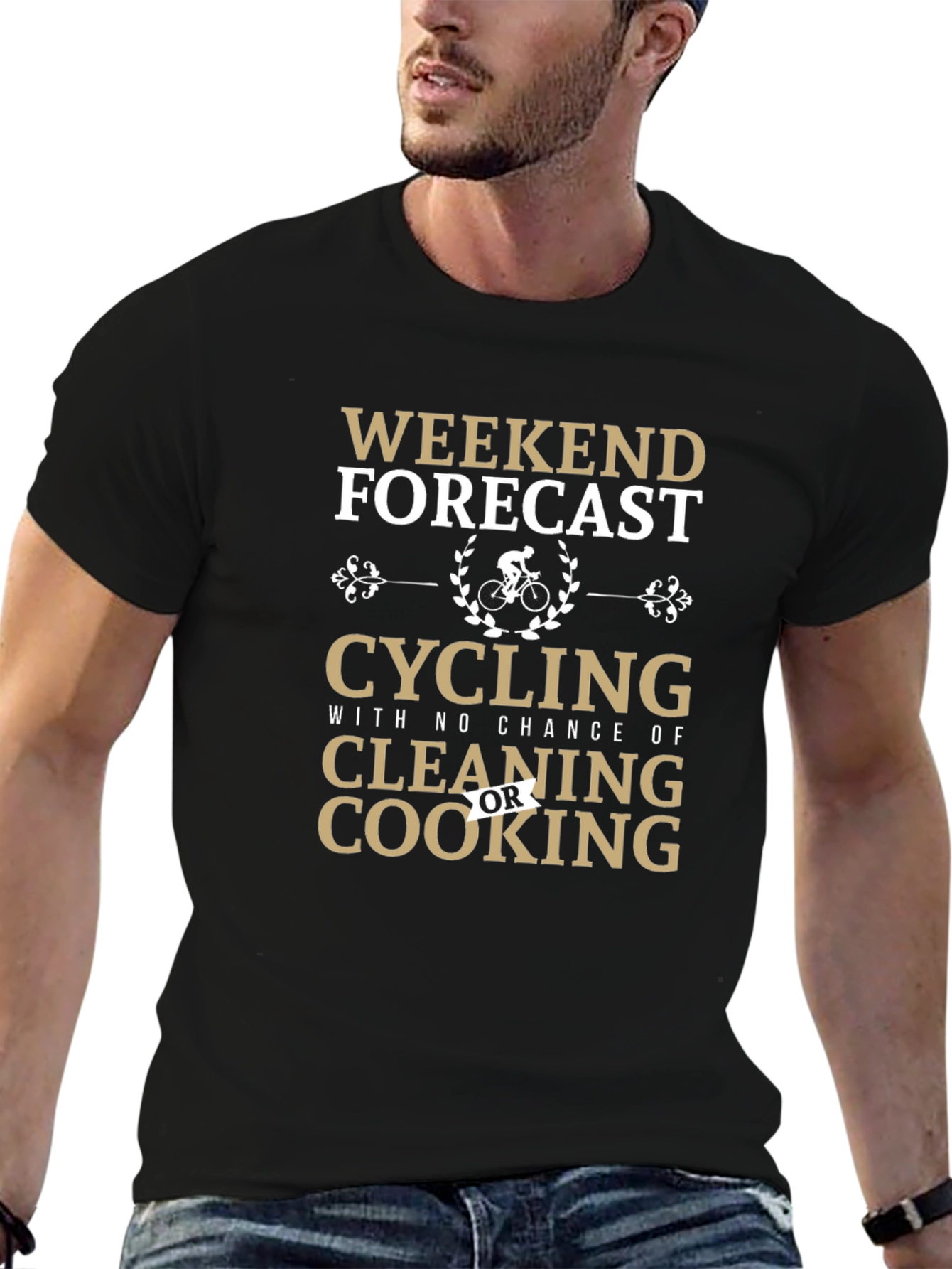 Cycling Weekend Forecast Graphic Tee
