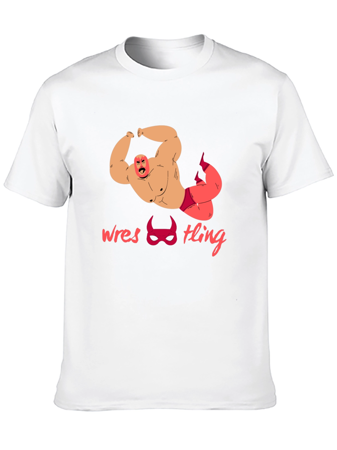 Wrestling Graphic Tee - Bold Wrestler Design