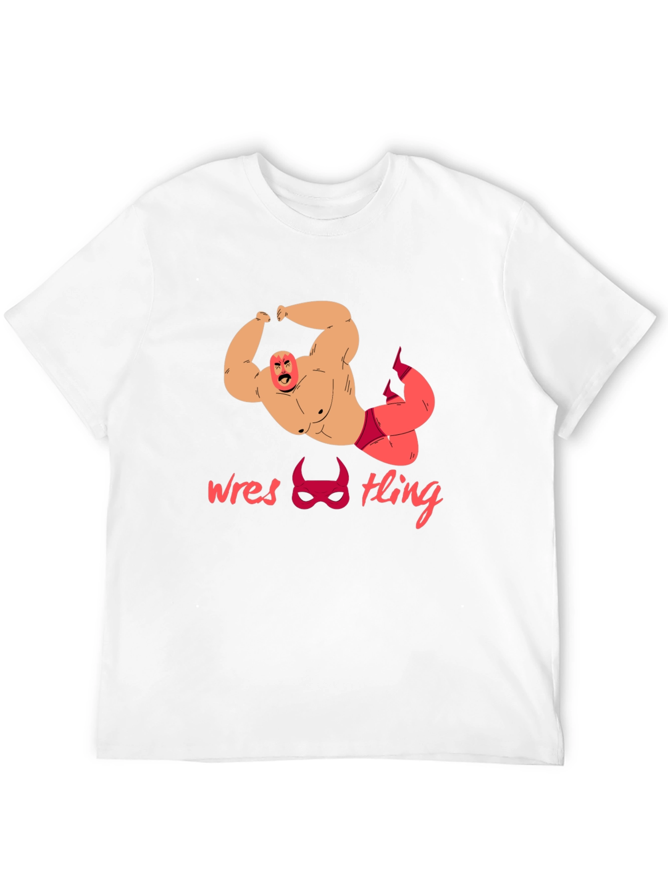 Wrestling Graphic Tee - Bold Wrestler Design