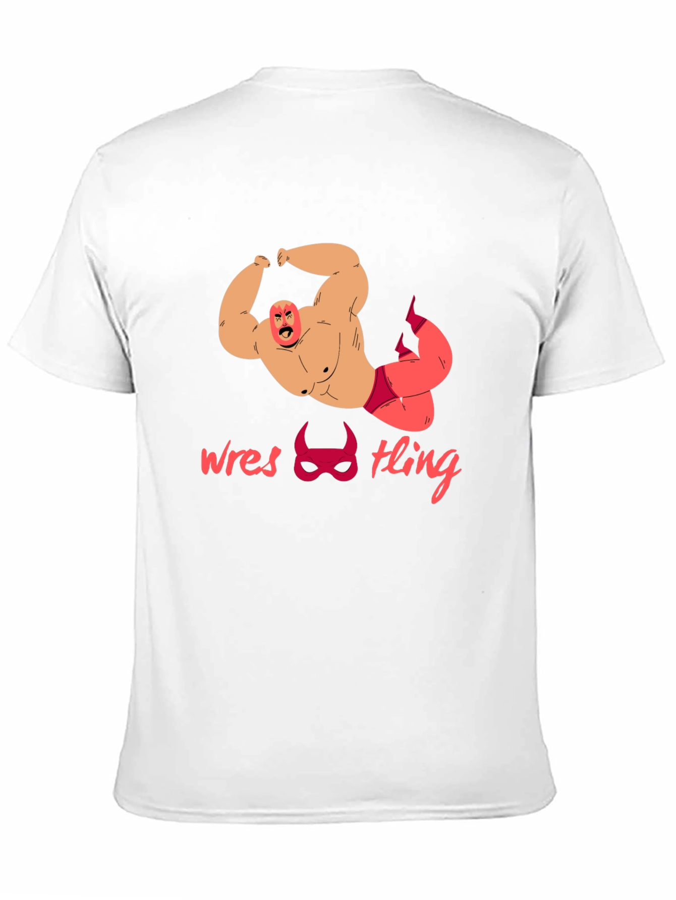 Wrestling Graphic Tee - Bold Wrestler Design