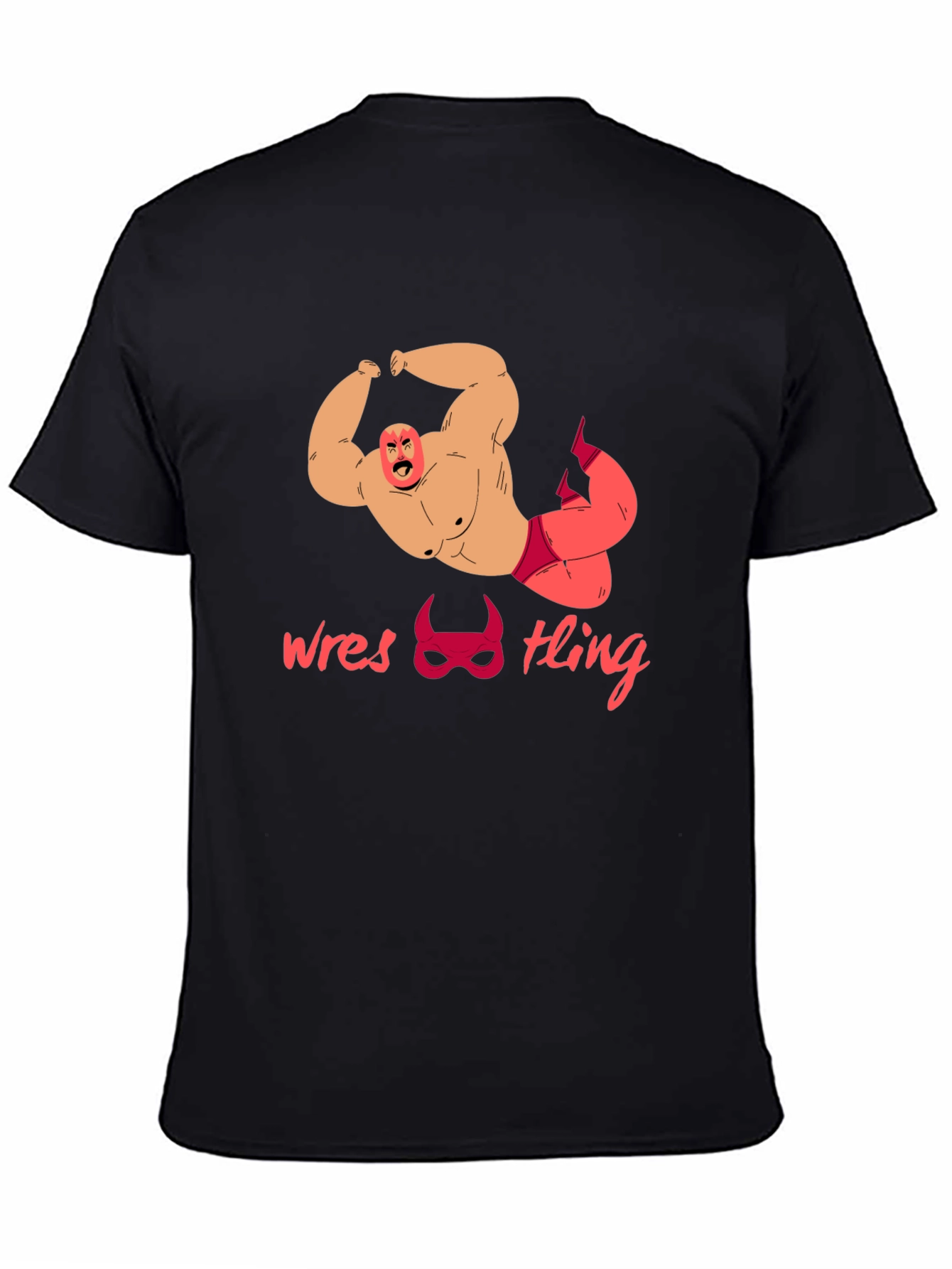 Wrestling Graphic Tee - Bold Wrestler Design