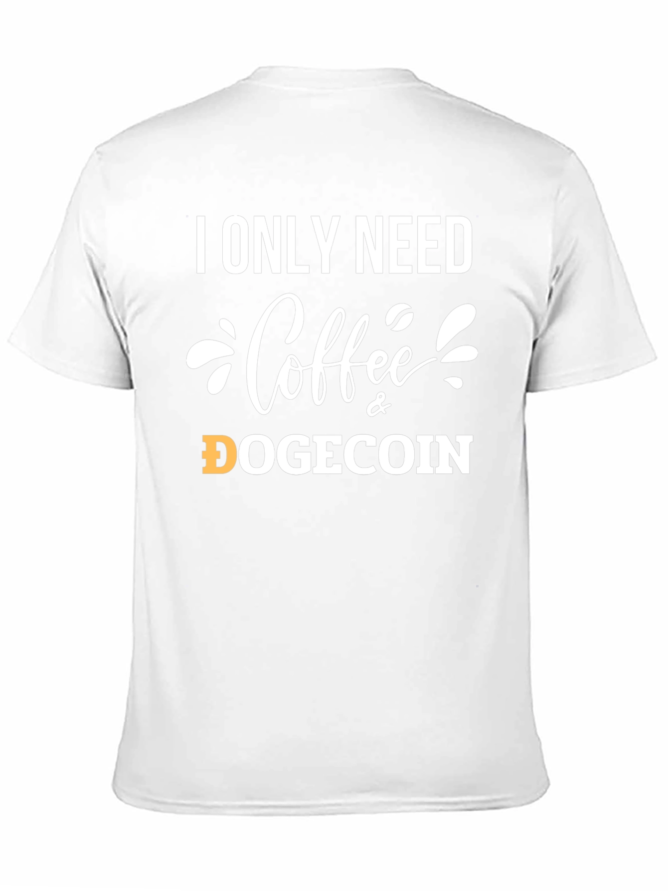 Coffee & Dogecoin T-Shirt - Crypto Lover Tee