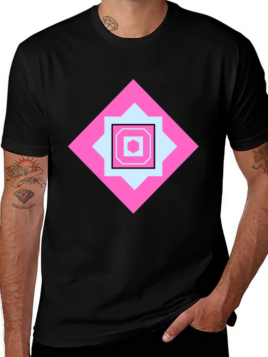 Geometric Pattern Tee - Stylish Casual Wear