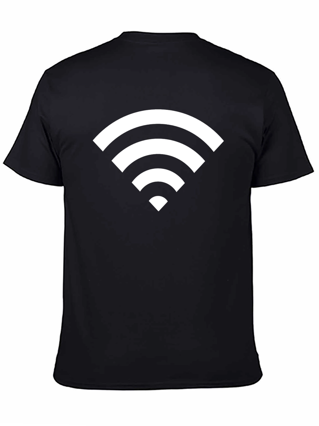 Wi-Fi Symbol Black T-Shirt