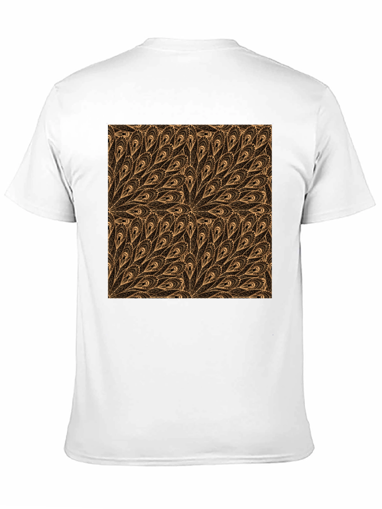 Boho Paisley Pattern Black T-Shirt
