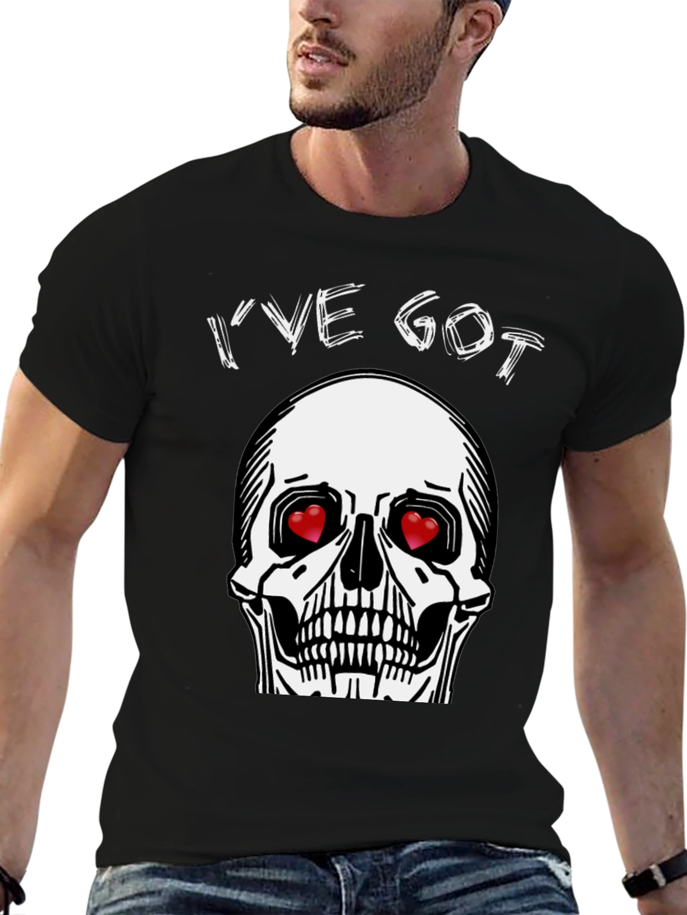 Ive Got Love Skull Graphic T-Shirt