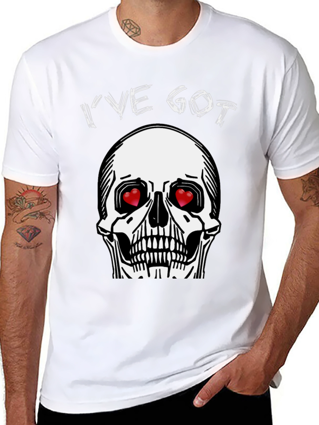 Ive Got Love Skull Graphic T-Shirt