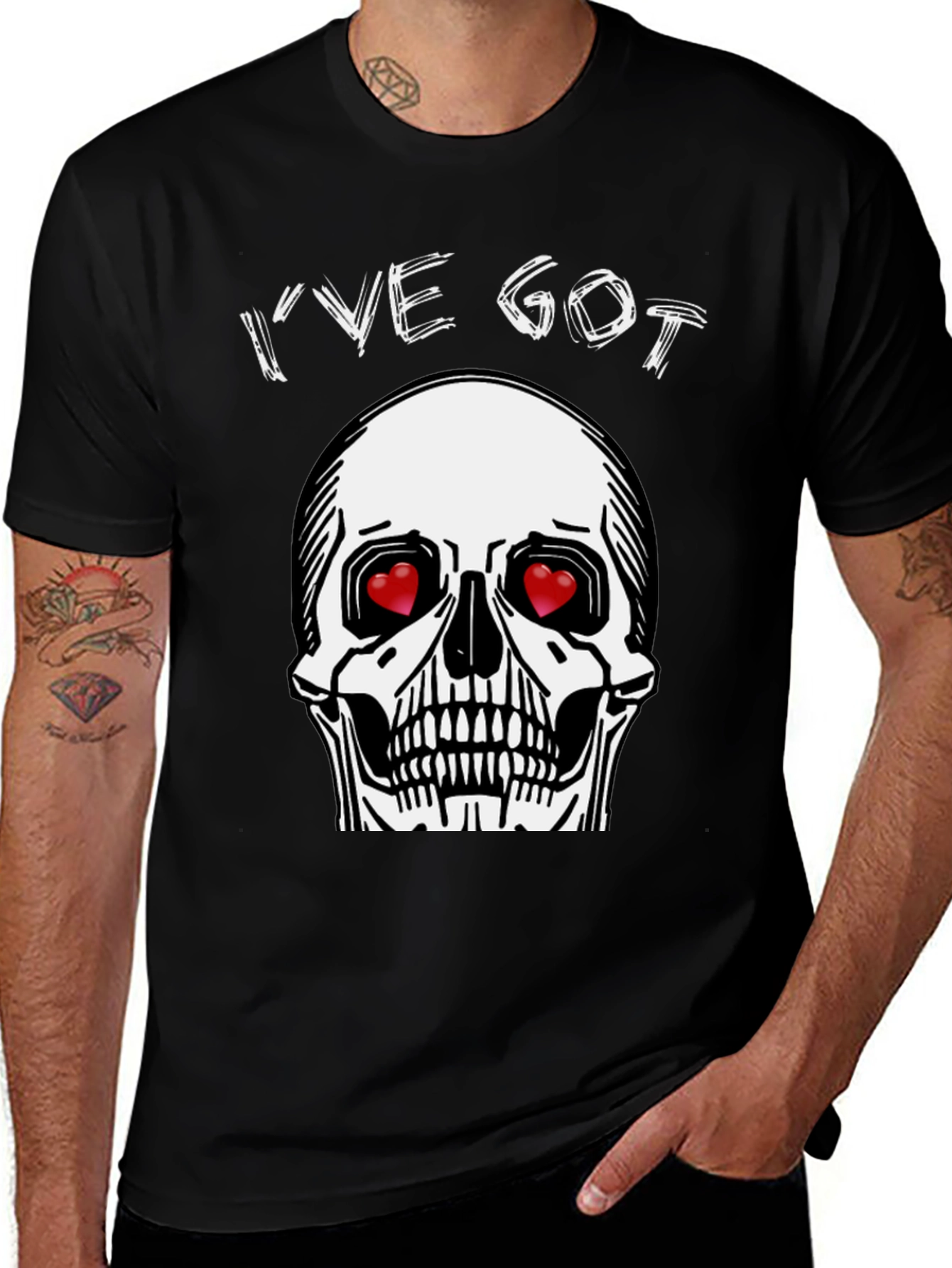 Ive Got Love Skull Graphic T-Shirt